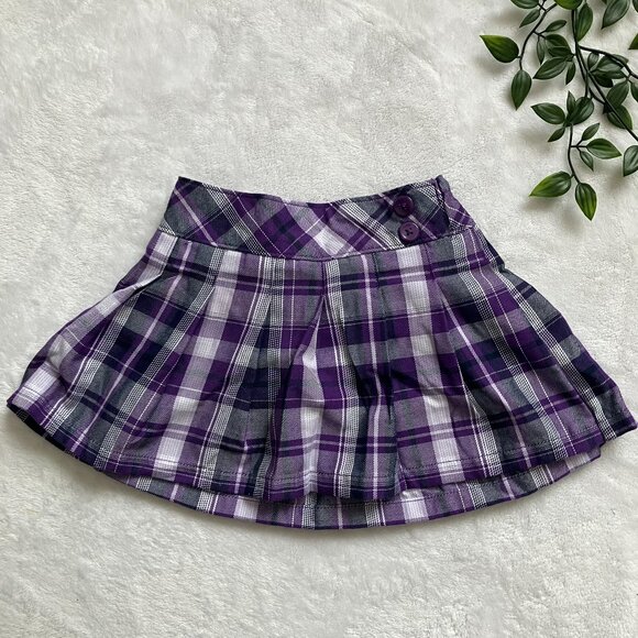 Garanimals Plaid Pleated Skort 18M | Purple Casual VGUC Toddler Skirt Shorts - Picture 14 of 14